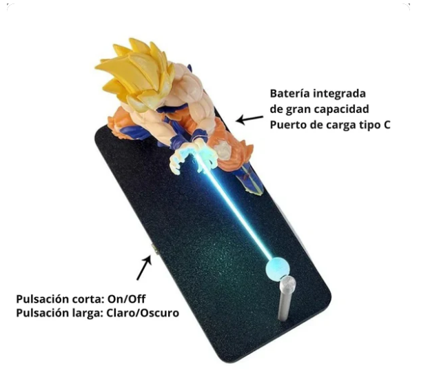 Lámpara de Goku con Kamehameha
